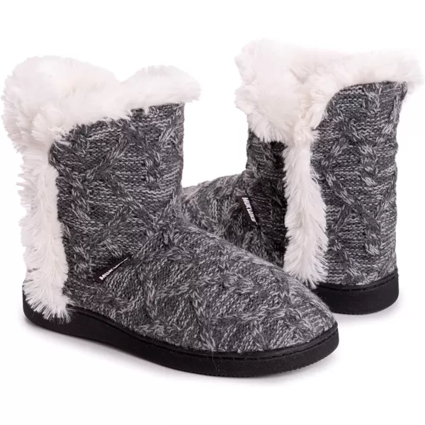 MUK LUKS Womens Cheyenne SlippersGrey Marl