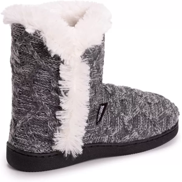 MUK LUKS Womens Cheyenne SlippersGrey Marl