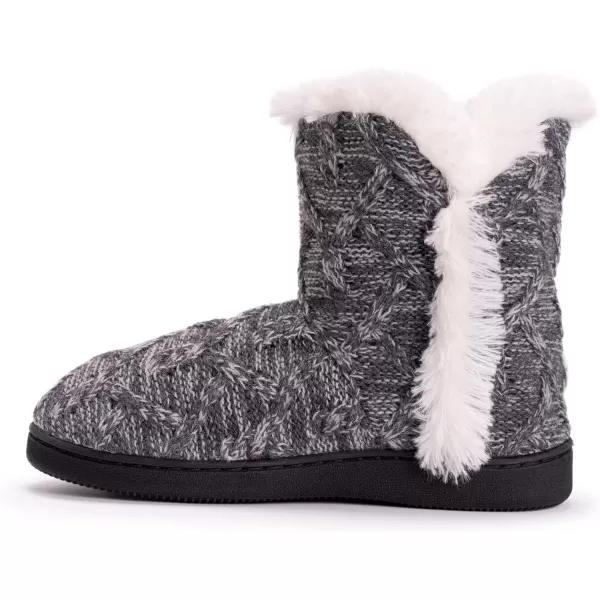 MUK LUKS Womens Cheyenne SlippersGrey Marl