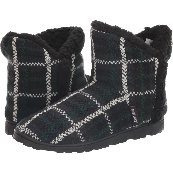 MUK LUKS Womens Cheyenne SlippersNavy Plaid