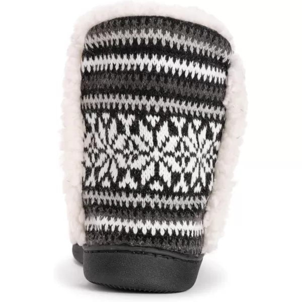 MUK LUKS Womens Cheyenne SlippersWhiteBlack