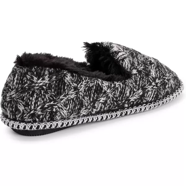 MUK LUKS Womens Chiara SlippersEbonyGhost