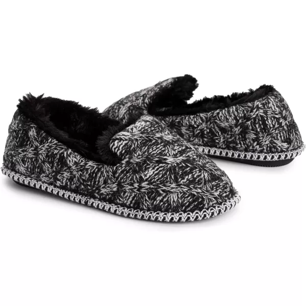 MUK LUKS Womens Chiara SlippersEbonyGhost