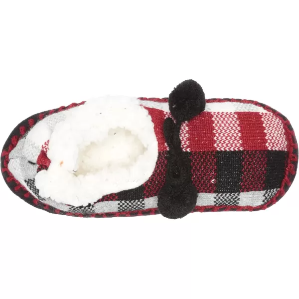 MUK LUKS Womens Classic Ballerina SlipperRed Check