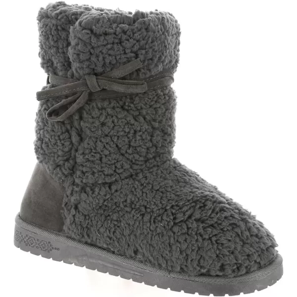 MUK LUKS Womens Clementine BootDark Grey Heather