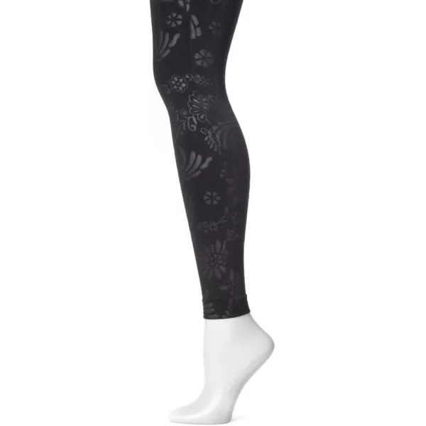 MUK LUKS Womens Embossed LeggingBlack