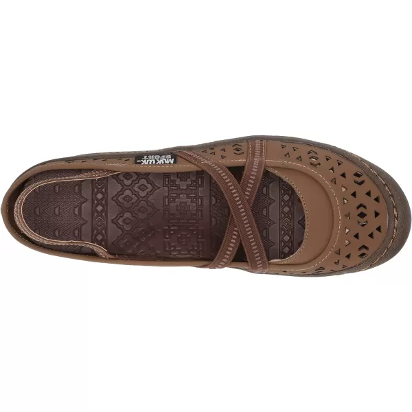 MUK LUKS Womens Erin Sport ShoeLight Brown SandalLight Brown