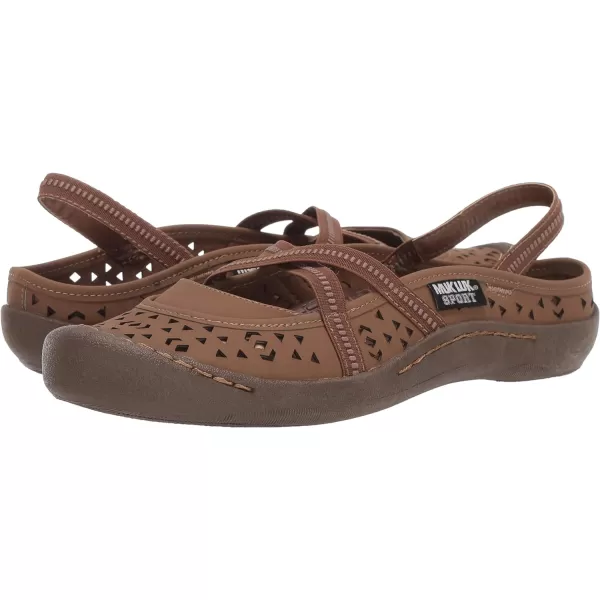 MUK LUKS Womens Erin Sport ShoeLight Brown SandalLight Brown