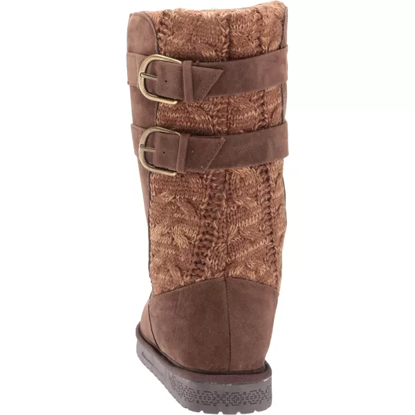 MUK LUKS Womens Essentials Jean Boots FashionBrown Cable