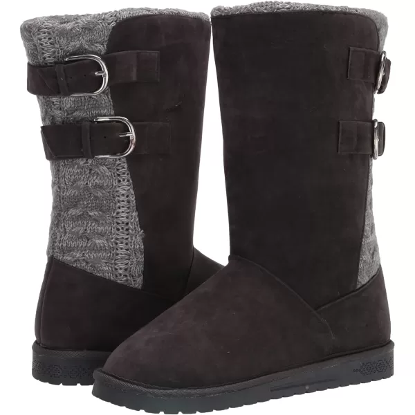 MUK LUKS Womens Essentials Jean Boots FashionGrey Cable