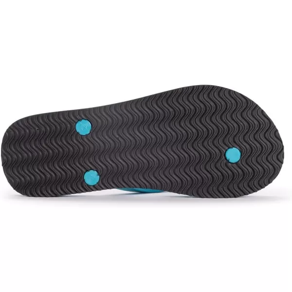 MUK LUKS Womens Essentials Peri Flip Flops SandalTurquoise Tonic