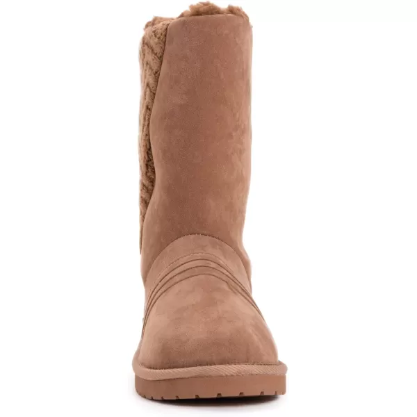 MUK LUKS Womens Essentials Sarina Boots FashionCamel