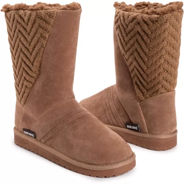 MUK LUKS Womens Essentials Sarina Boots FashionCamel