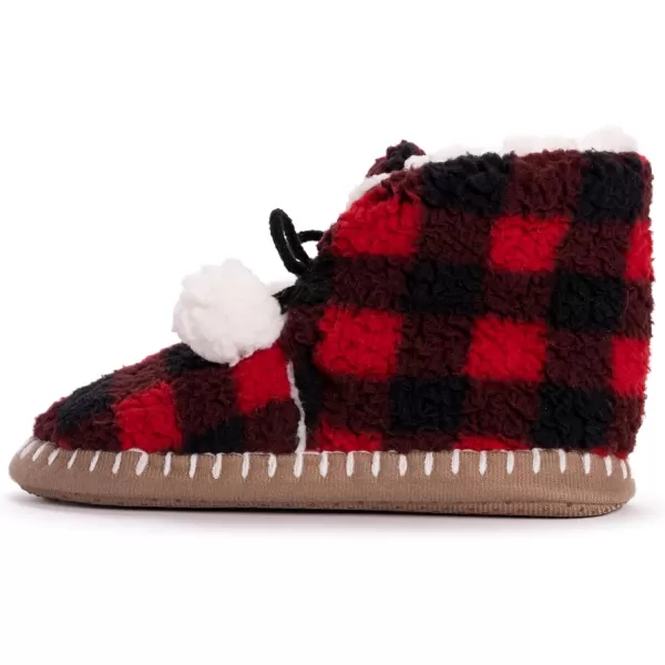 MUK LUKS Womens Family Slipper BootieBuffalo Check