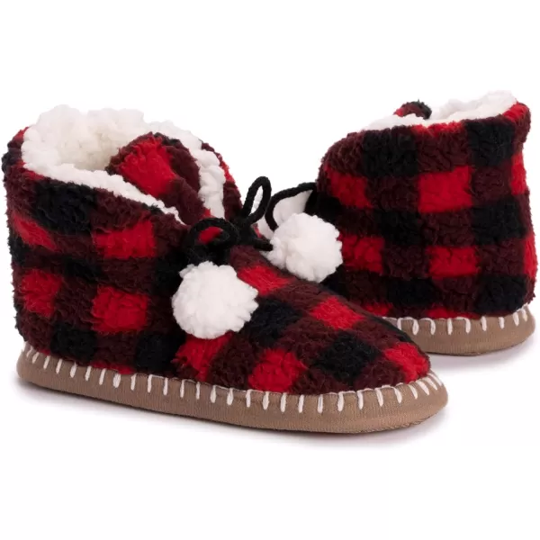 MUK LUKS Womens Family Slipper BootieBuffalo Check