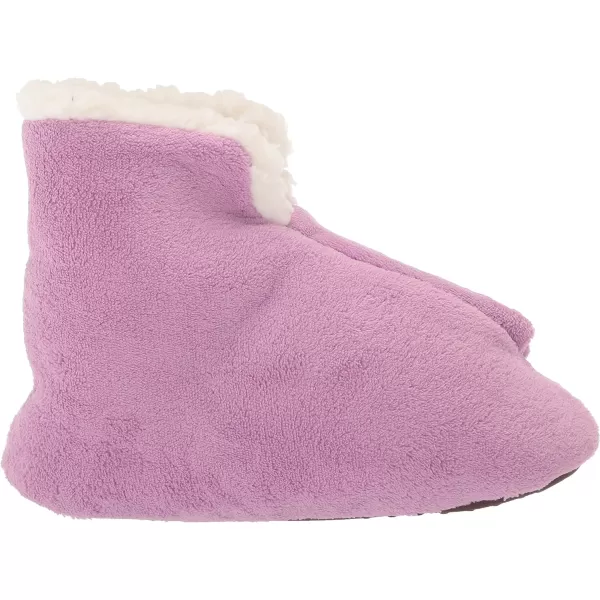 MUK LUKS Womens Faux Fur Lined Bootie SlippersLavender