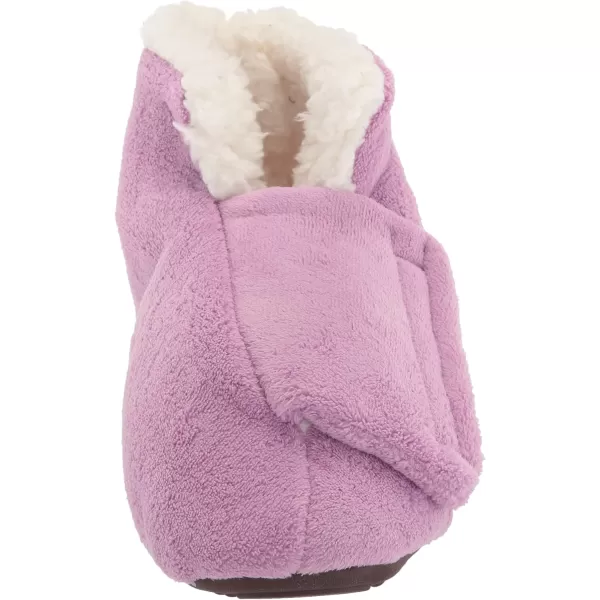 MUK LUKS Womens Faux Fur Lined Bootie SlippersLavender