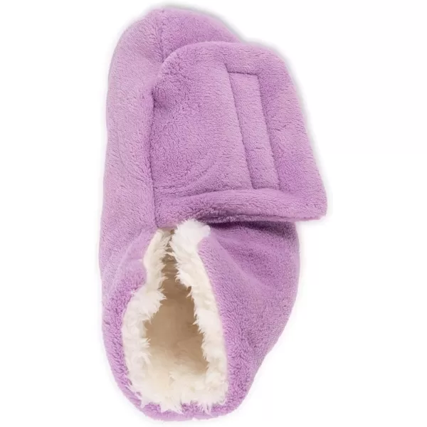 MUK LUKS Womens Faux Fur Lined Bootie SlippersLavender