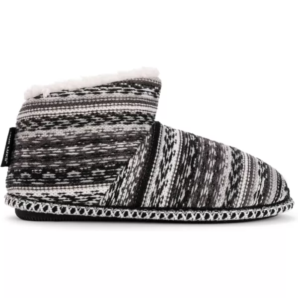 MUK LUKS Womens Fawn SlippersBlackWhite