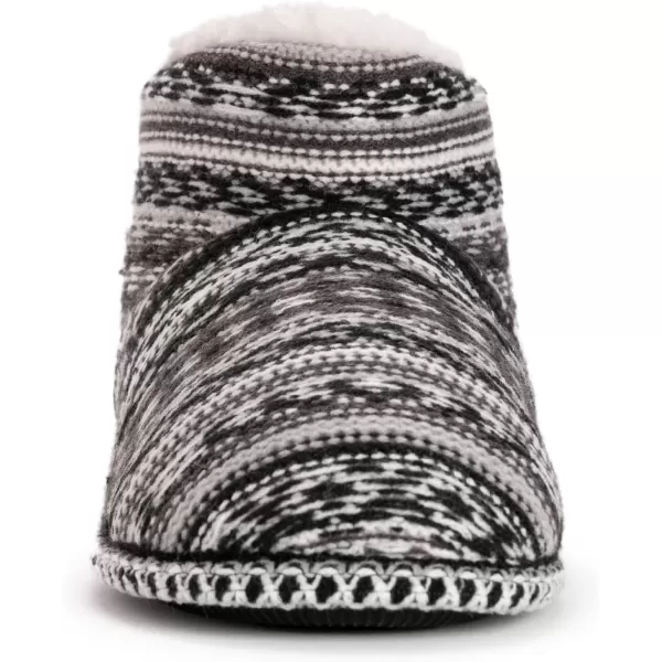 MUK LUKS Womens Fawn SlippersBlackWhite