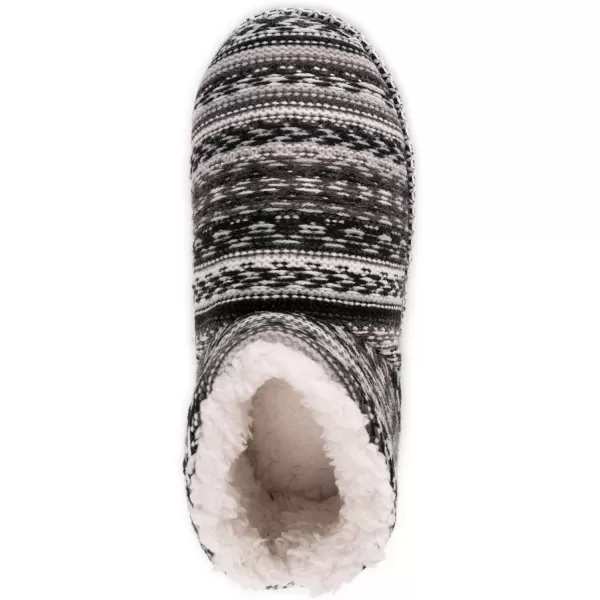 MUK LUKS Womens Fawn SlippersBlackWhite