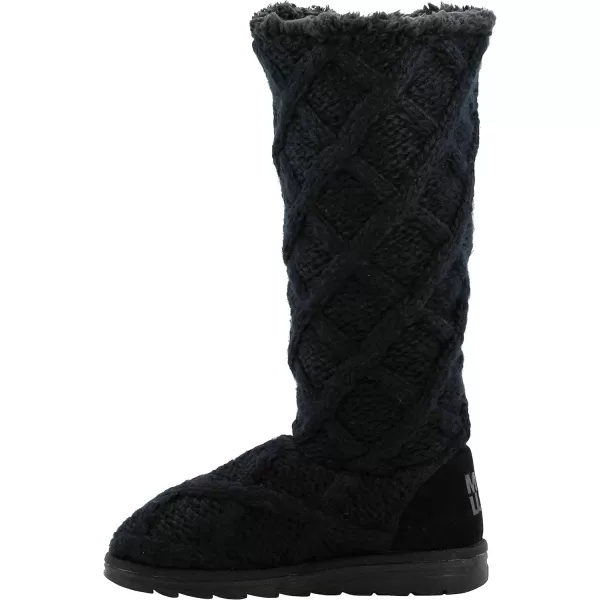 MUK LUKS Womens Felicity Boots Fashion MediumBlack Cable