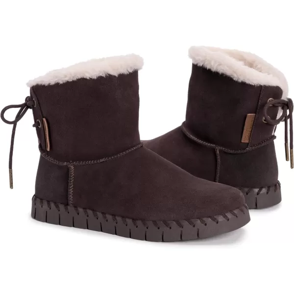 MUK LUKS Womens Flexi Albany Boots FashionChocolate