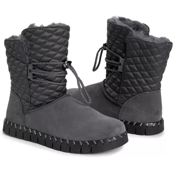 MUK LUKS Womens Flexi Bridgehampton Boot FashionDark Grey