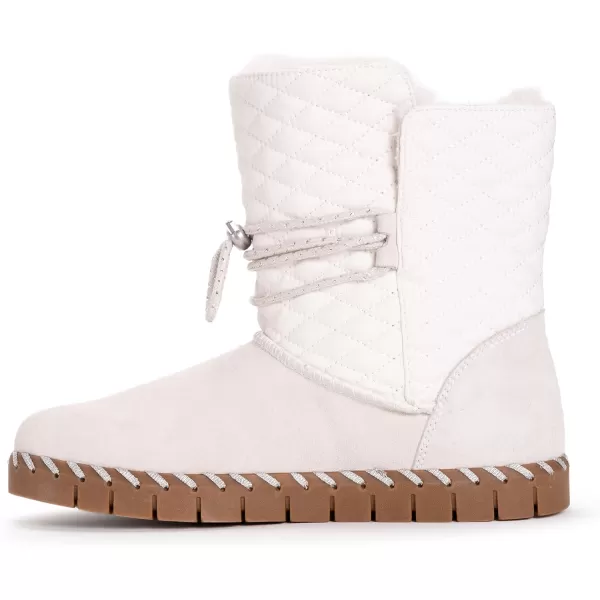 MUK LUKS Womens Flexi Bridgehampton Boot FashionWinter White