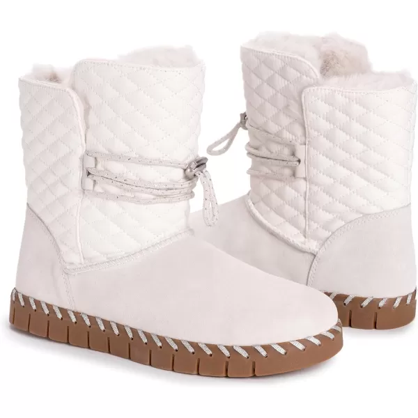 MUK LUKS Womens Flexi Bridgehampton Boot FashionWinter White