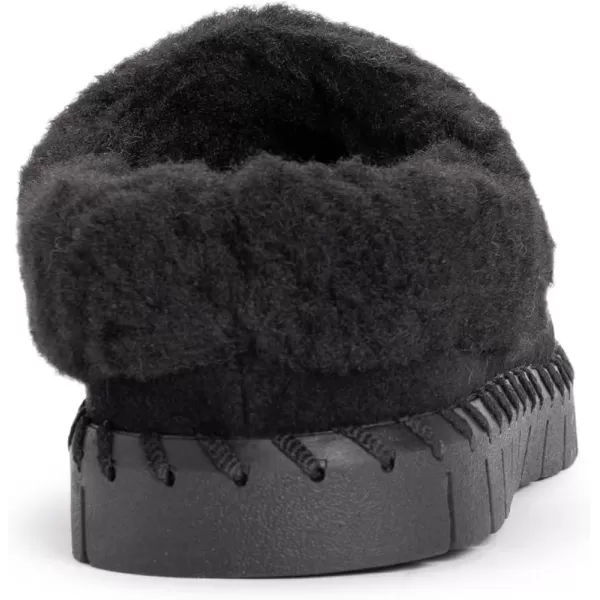 MUK LUKS Womens Flexi Buffalo Shoe ClogBlack