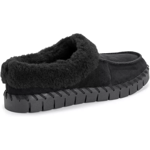 MUK LUKS Womens Flexi Buffalo Shoe ClogBlack