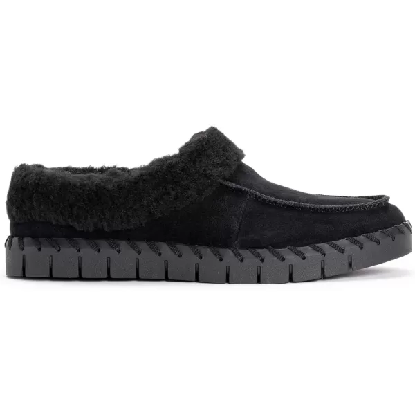 MUK LUKS Womens Flexi Buffalo Shoe ClogBlack