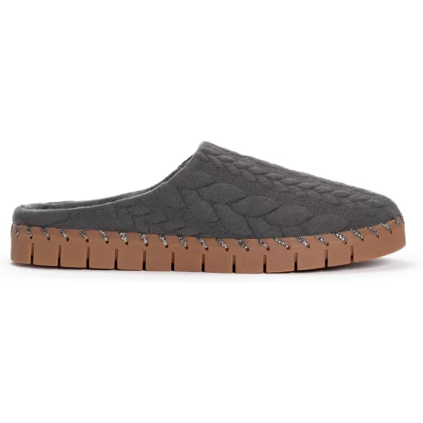 MUK LUKS Womens Flexi Long Island Shoe ClogDark Grey