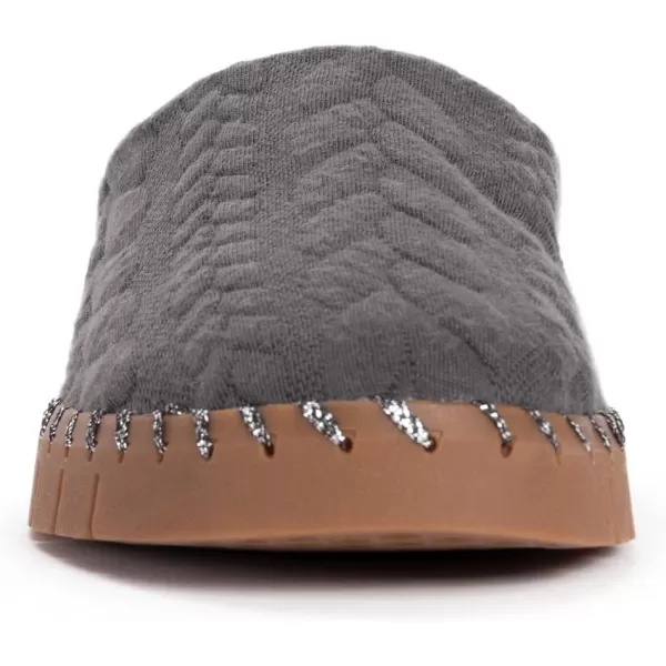 MUK LUKS Womens Flexi Long Island Shoe ClogDark Grey