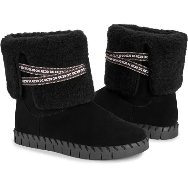 MUK LUKS Womens Flexi Montauk Boots FashionBlack