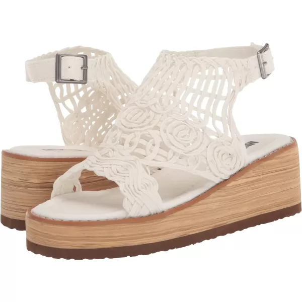 MUK LUKS Womens Flying High Wedge SandalsIvory