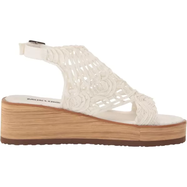MUK LUKS Womens Flying High Wedge SandalsIvory