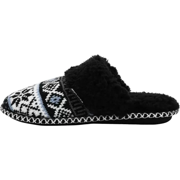 MUK LUKS Womens Frida Scuff SlippersBlack