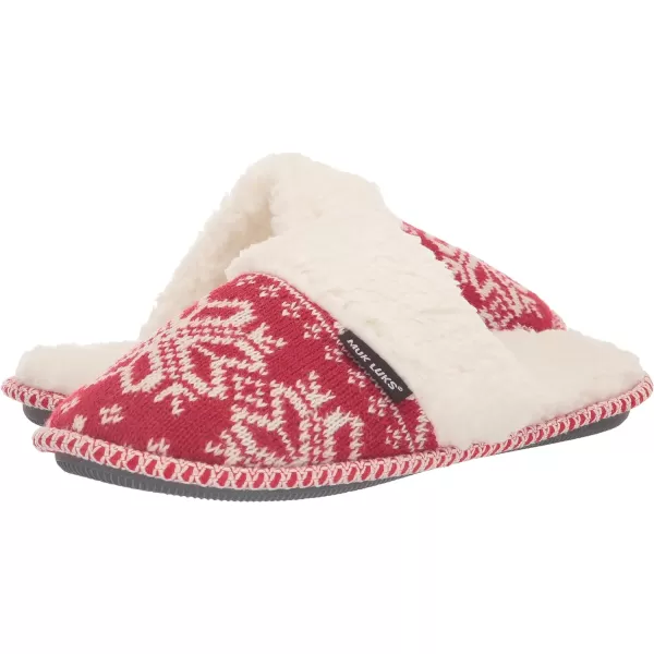 MUK LUKS Womens Frida Scuff SlippersBlack Heather