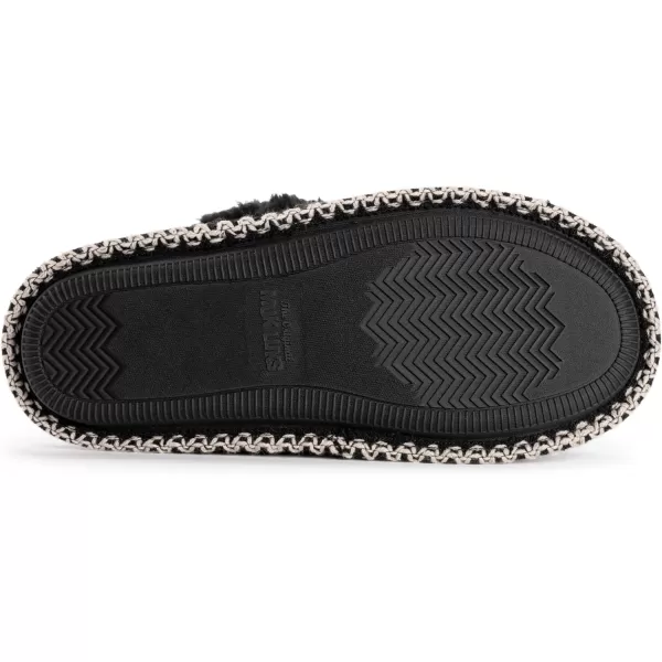 MUK LUKS Womens Frida Scuff SlippersBlack Plaid