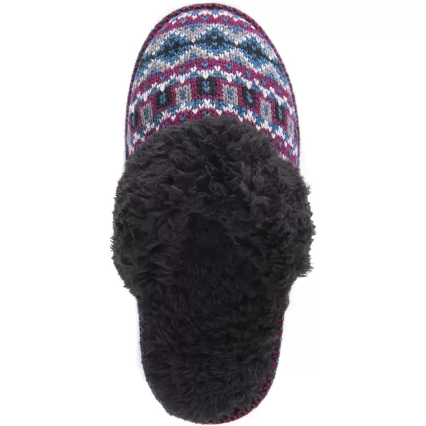 MUK LUKS Womens Frida Scuff SlippersBurgundy