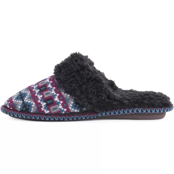 MUK LUKS Womens Frida Scuff SlippersBurgundy