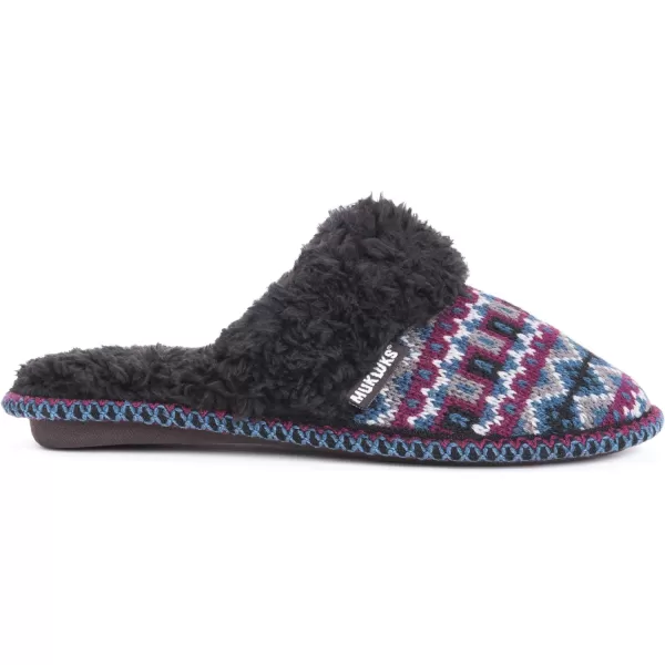 MUK LUKS Womens Frida Scuff SlippersBurgundy