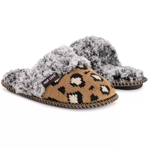 MUK LUKS Womens Frida Scuff SlippersCamel