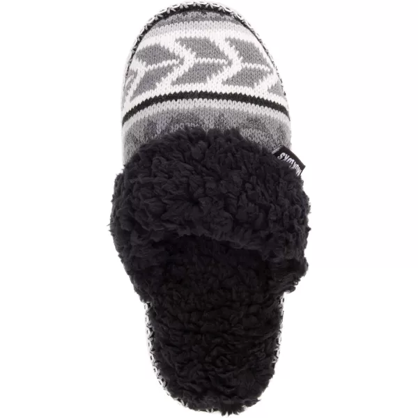 MUK LUKS Womens Frida Scuff SlippersCharcoal