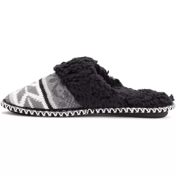 MUK LUKS Womens Frida Scuff SlippersCharcoal