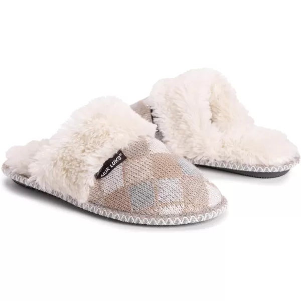 MUK LUKS Womens Frida Scuff SlippersFairy Dust