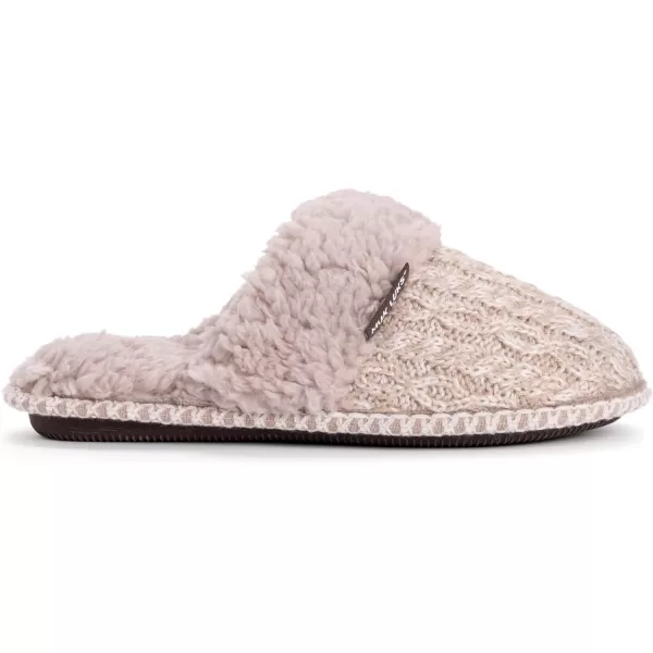 MUK LUKS Womens Frida Scuff SlippersFairy DustIvory