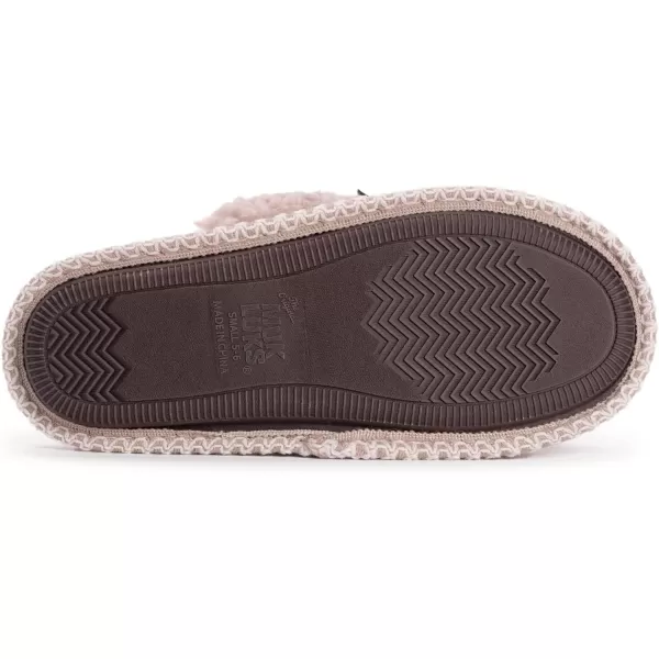 MUK LUKS Womens Frida Scuff SlippersFairy DustIvory